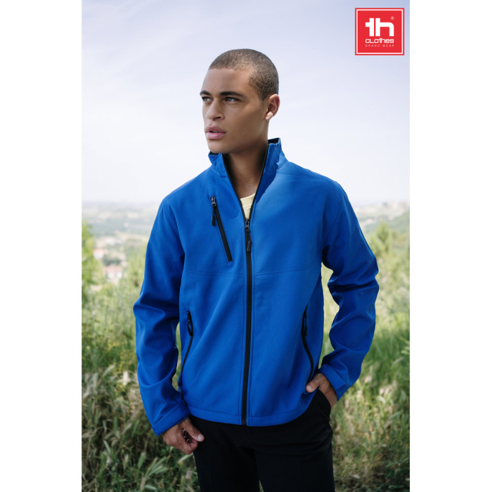 THC EANES. Kurtka softshell (unisex) z poliestru i elastanu
