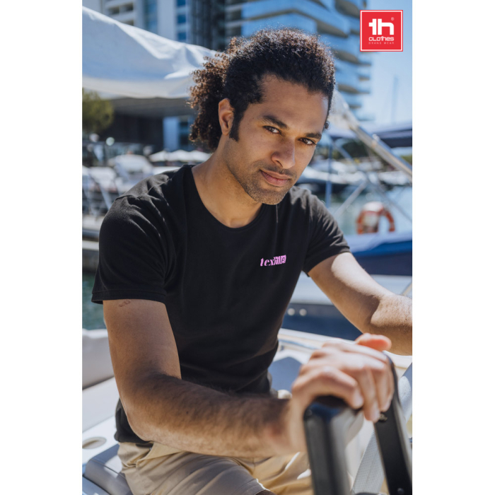 THC SAN MARINO. Męska koszulka z krótkim rękawem z czesanej bawełny