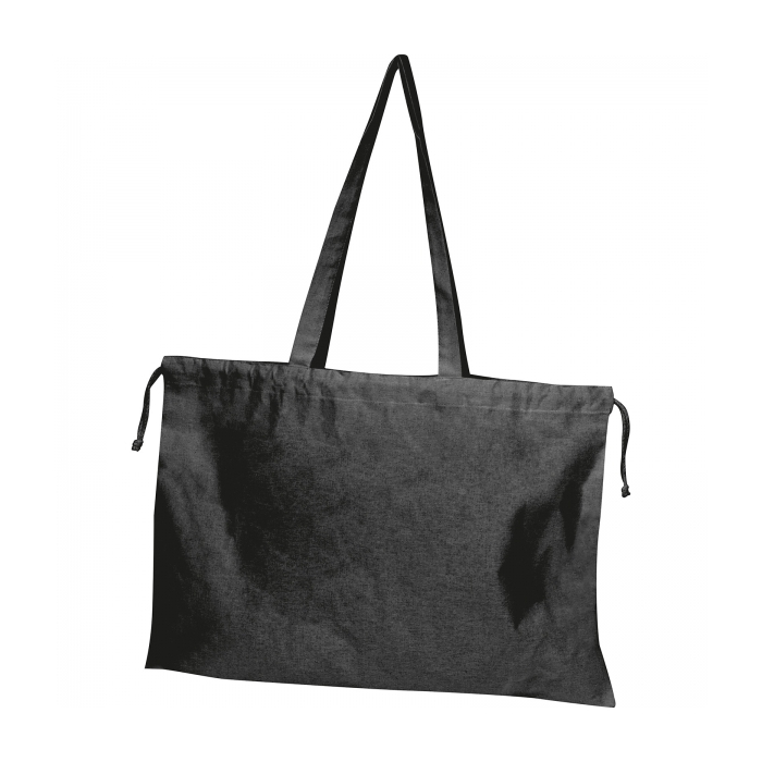 Torba bawełniana z długimi uszami 180 g/m2, czarny