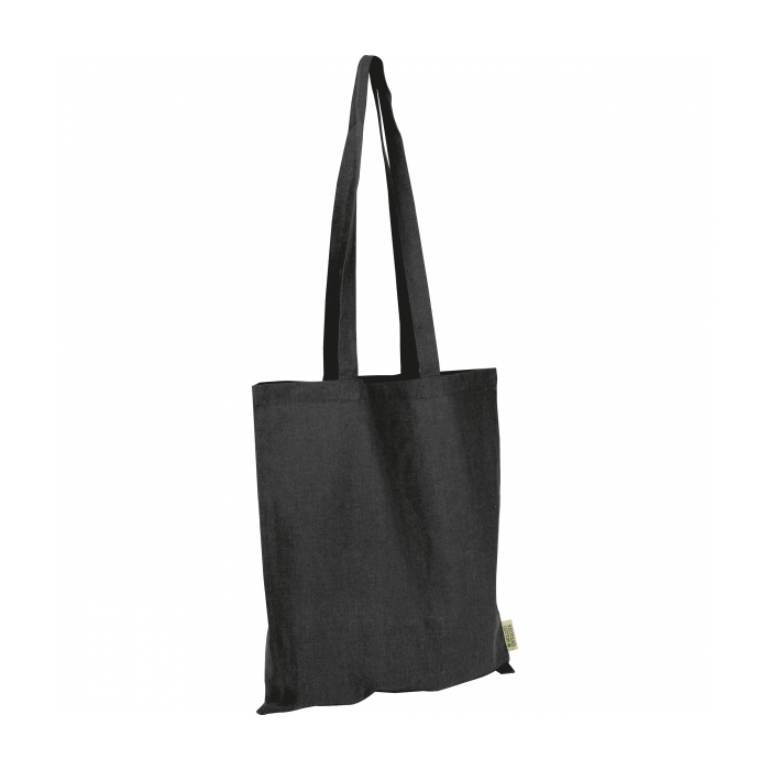 Torba bawełniana z długimi uszami 180g/m2, czarny