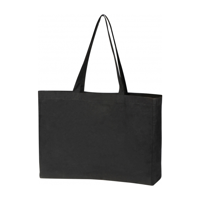 Torba bawełniana z długimi uszami 270 g/m2 BARI, czarny