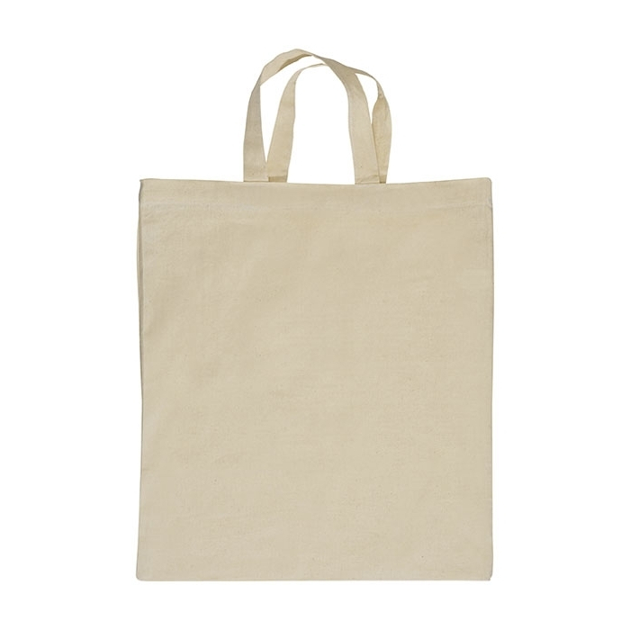 Torba bawełniana z krótkimi uszami 140 g/m2 ARRECIFE, biały