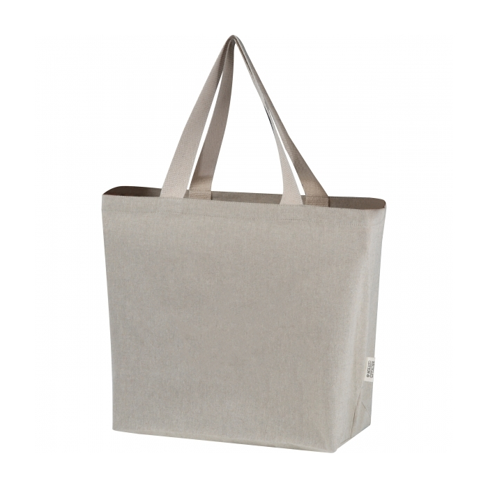 Torba bawełniana z recyklingu 200 g/m2 PILAR, beżowy