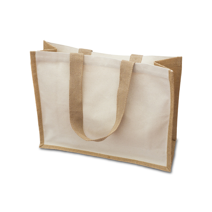 Torba bawełniano-jutowa Mannar, beżowy