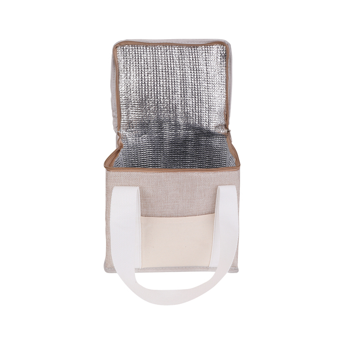 Torba izotermiczna na lunch z juty Loni, beżowy