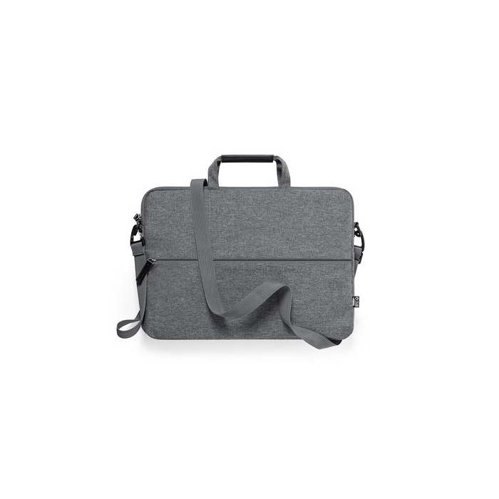 Torba na dokumenty, torba na laptopa 15" RPET grafitowy