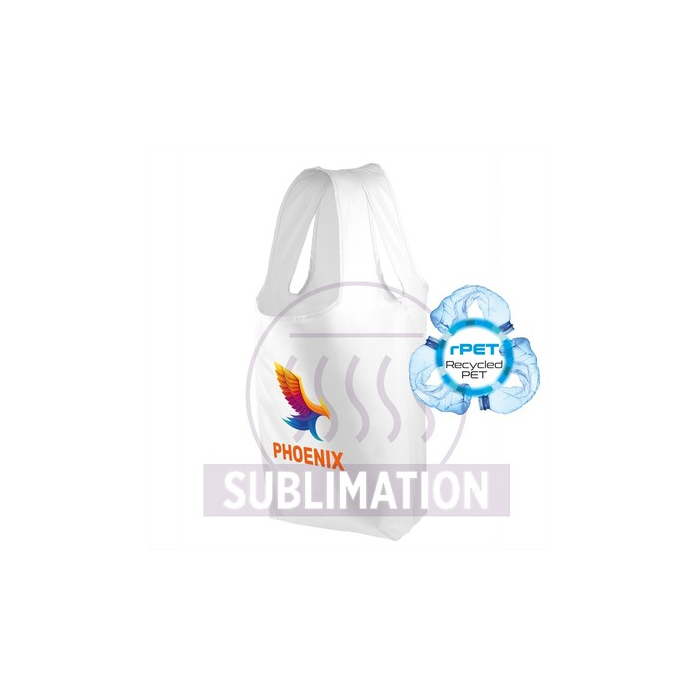 Torba na zakupy RPET, składana | Damian biały