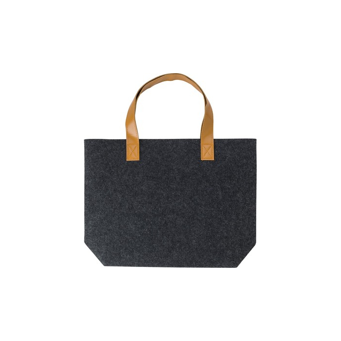 Torba na zakupy z filcu RPET grafitowy