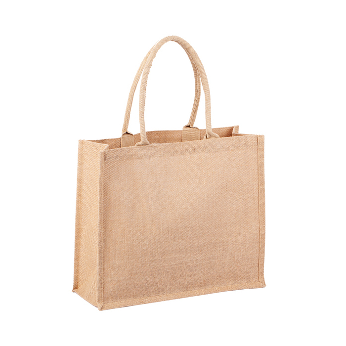 Torba na zakupy z juty Natural Shopper, beżowy