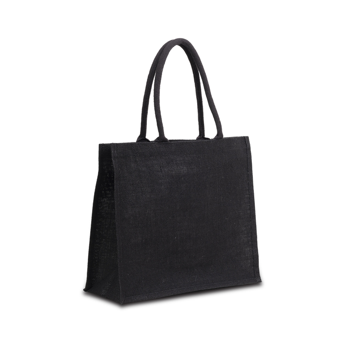 Torba na zakupy z juty Nice Shopper, czarny