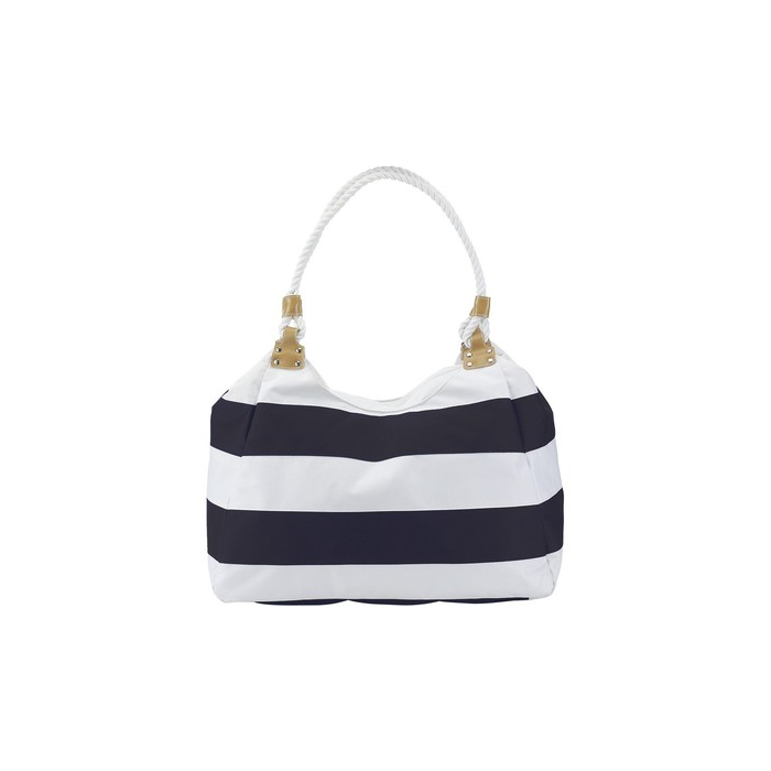 Torba plażowa, na zakupy granatowy