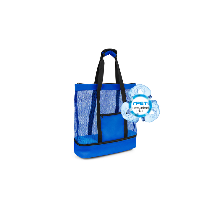 Torba plażowa, na zakupy, torba termoizolacyjna RPET | Maxwell granatowy