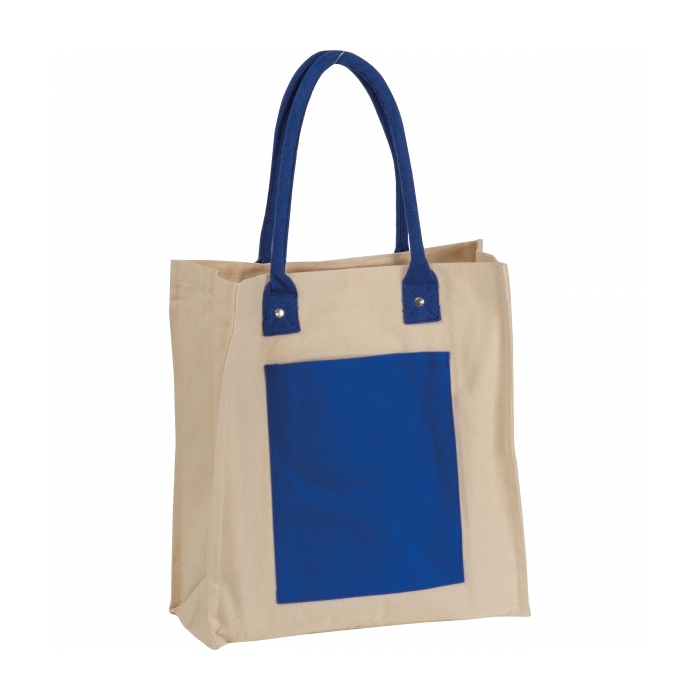 Torba płócienna z długimi uszami 320 g/m2, niebieski