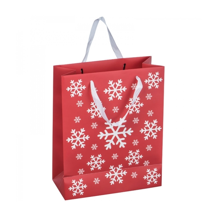 Torba prezentowa duża ROMBAS, czerwony