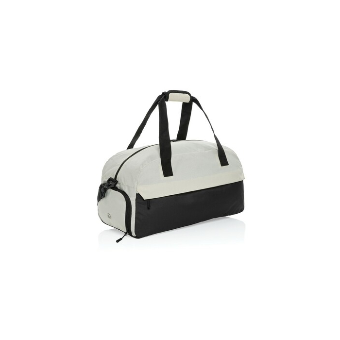 Torba sportowa, podróżna AWARE™ Kazu, RPET biały