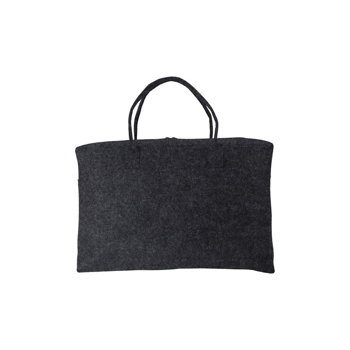Torba sportowa, podróżna z filcu RPET grafitowy