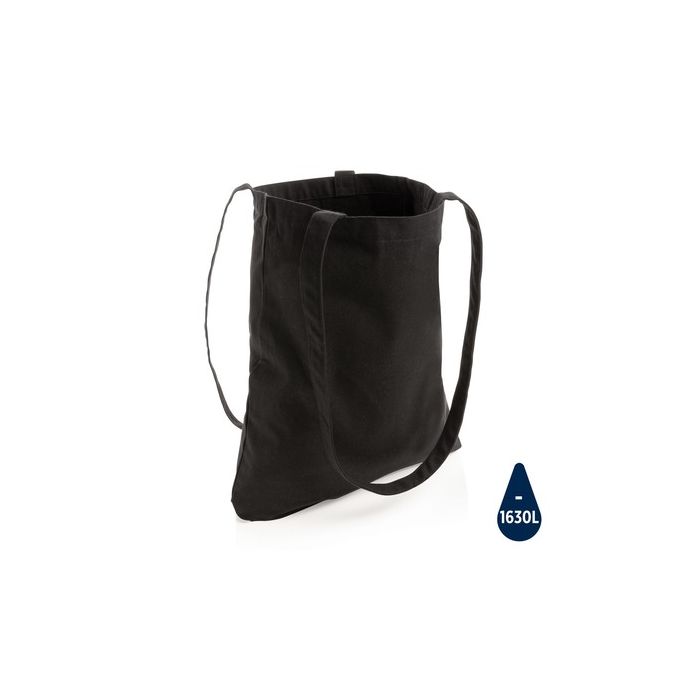 Torba z bawełny z recyklingu Impact AWARE™ czarny