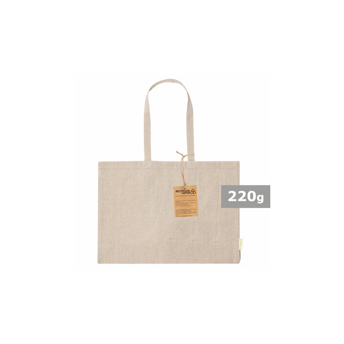 Torba z bawełny z recyklingu na zakupy neutralny