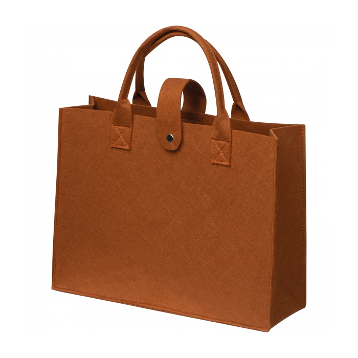 Torba z filcu RPET, brązowy