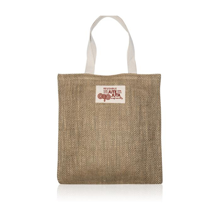 Torba z juty z rączkami 100% bawełny / ZigJute