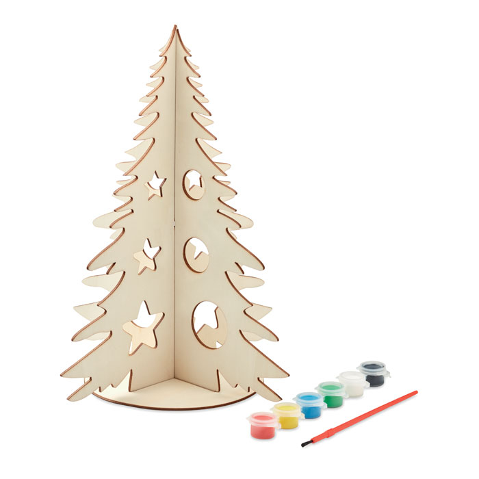TREE AND PAINT - Drewniana choinka DIY, Drewna