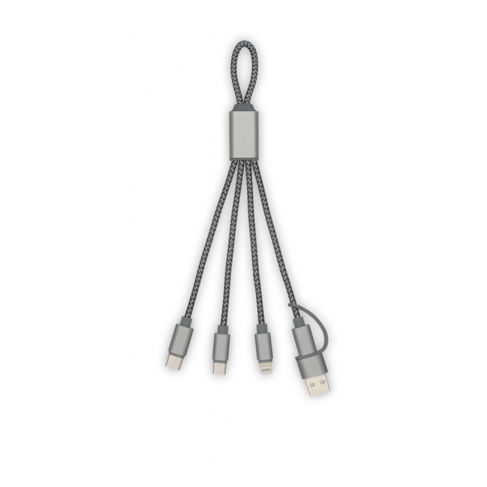 TRIDENT 2 - wzmocniony kabel USB 4w1 - 190mm