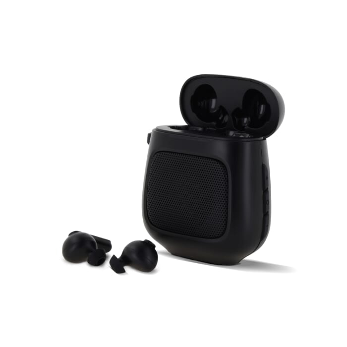 TruWireless Earbuds with Speaker 3W, czarny