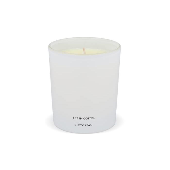 Victorian Świeca Świeża Bawełna, biały