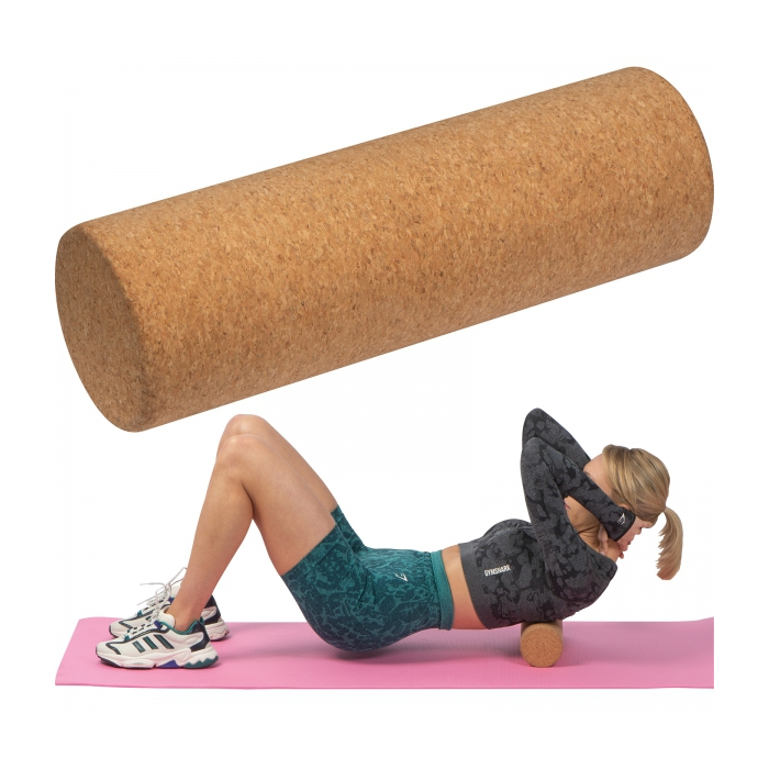 Wałek do jogi, beżowy