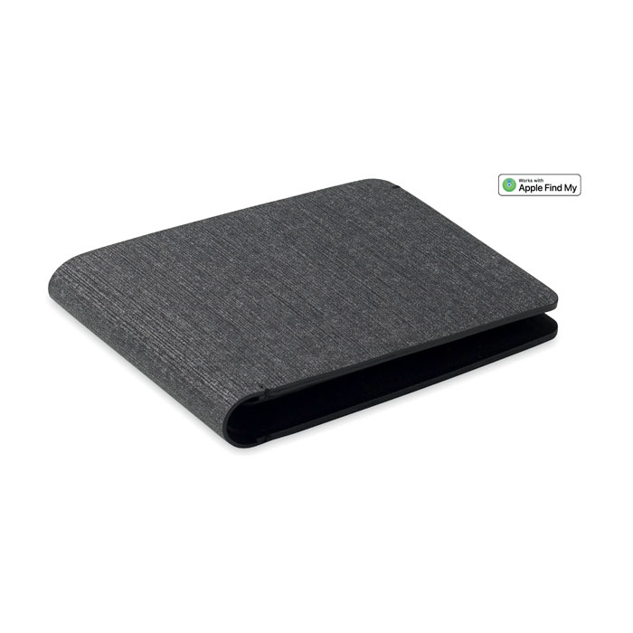 WALL - Portfel PU z anti-loss, Czarny