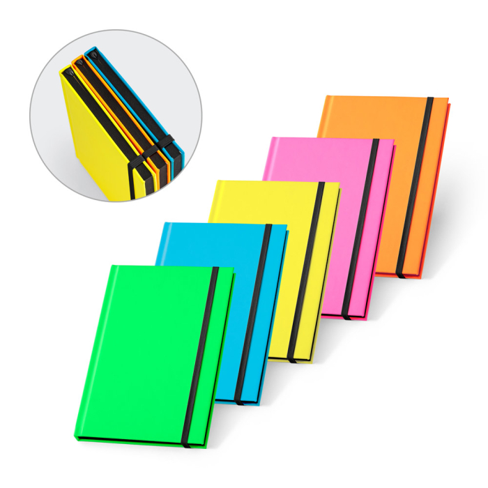 WATTERS. Notatnik A5 z fluorescencyjnego PU z kartkami w linie