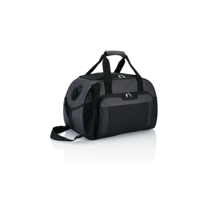 Weekendowa torba sportowa, podróżna Supreme szary, czarny