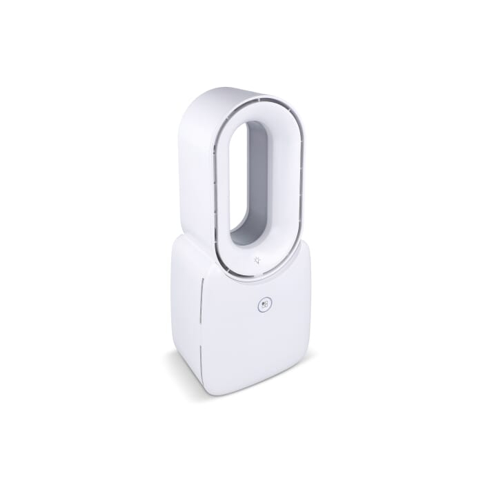 Wentylator bezłopatkowy inSideOut Brislux z oświetleniem LED, biały