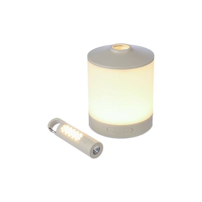 Wielofunkcyjna lampka kempingowa z funkcją RGB biały