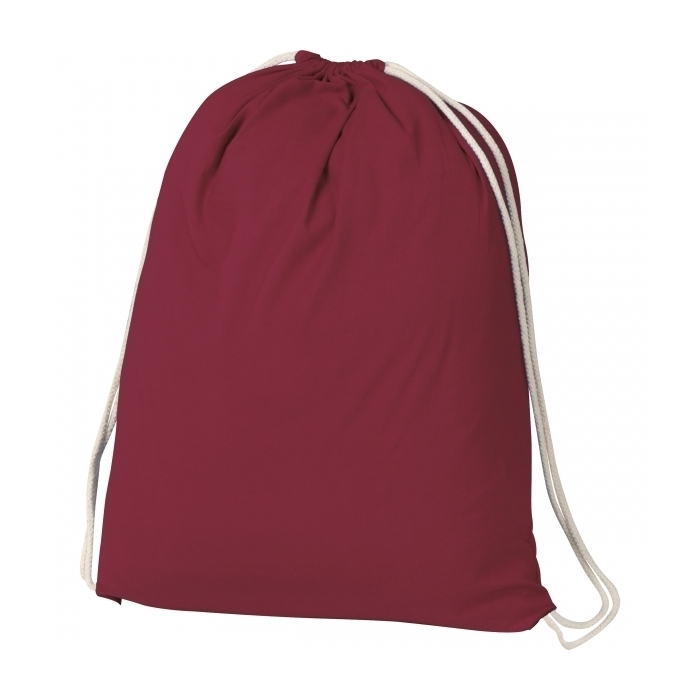 Worek bawełniany 140 g/m2 BUDAPEST, bordowy
