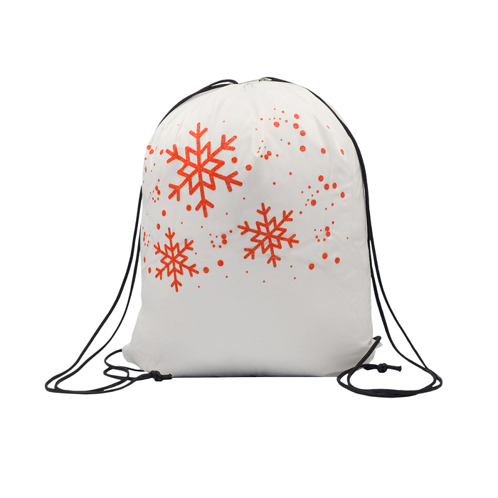 Worek na prezenty pod choinkę Glitter, biały