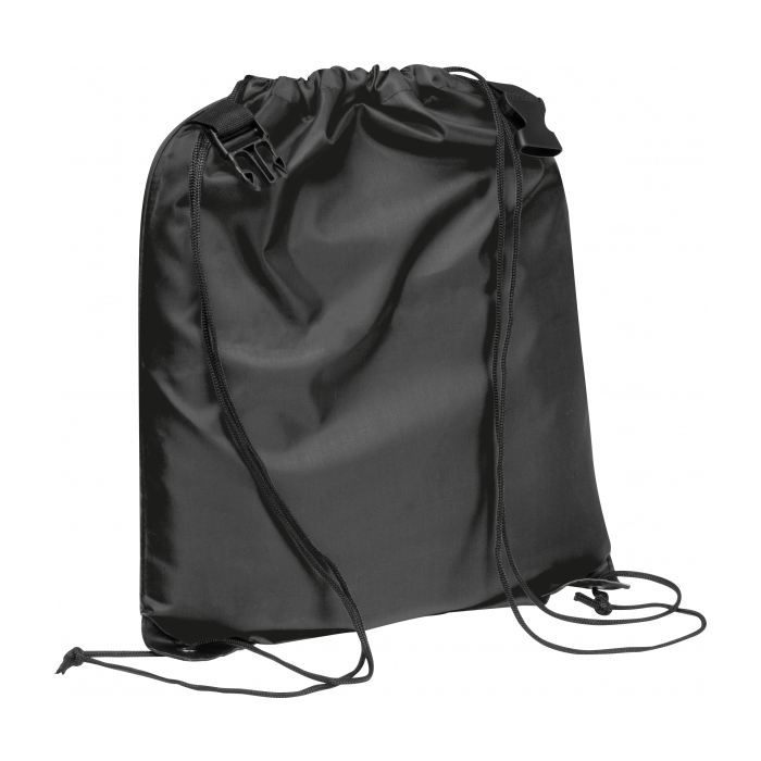 Worek sportowy RPET, czarny