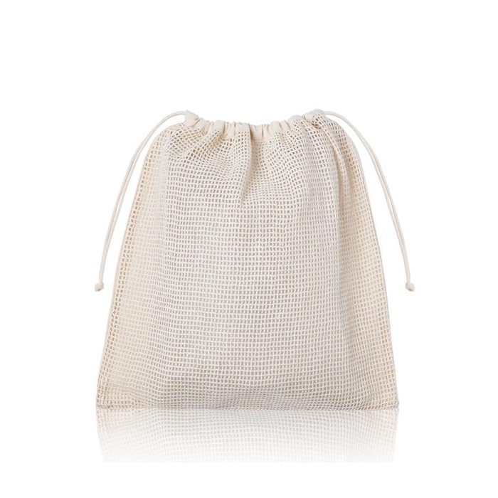 Worek z siateczki, 100% bawełny, ze sznurkiem / NetString