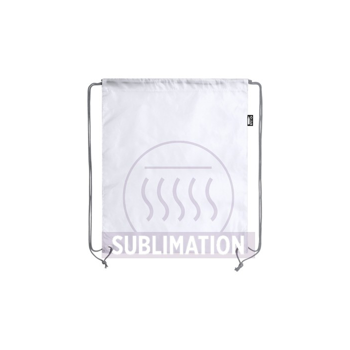 Worek ze sznurkiem RPET biały