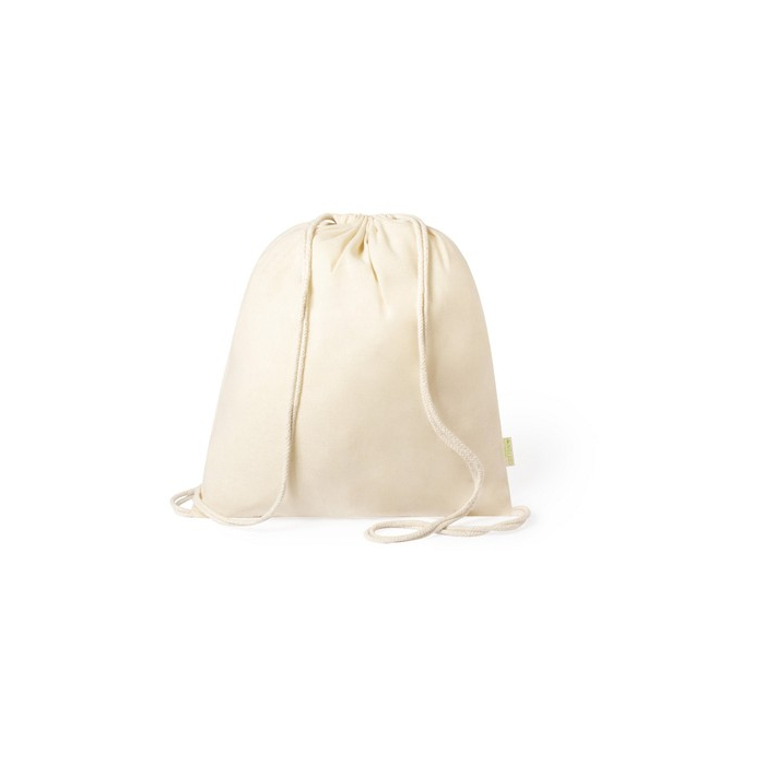 Worek ze sznurkiem z bawełny organicznej beżowy
