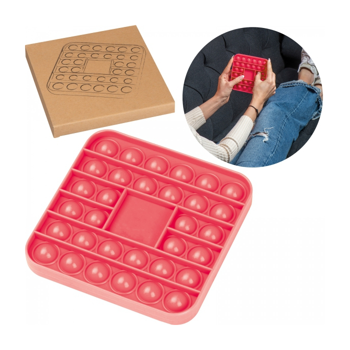 Zabawka push bubble pop-it, czerwony