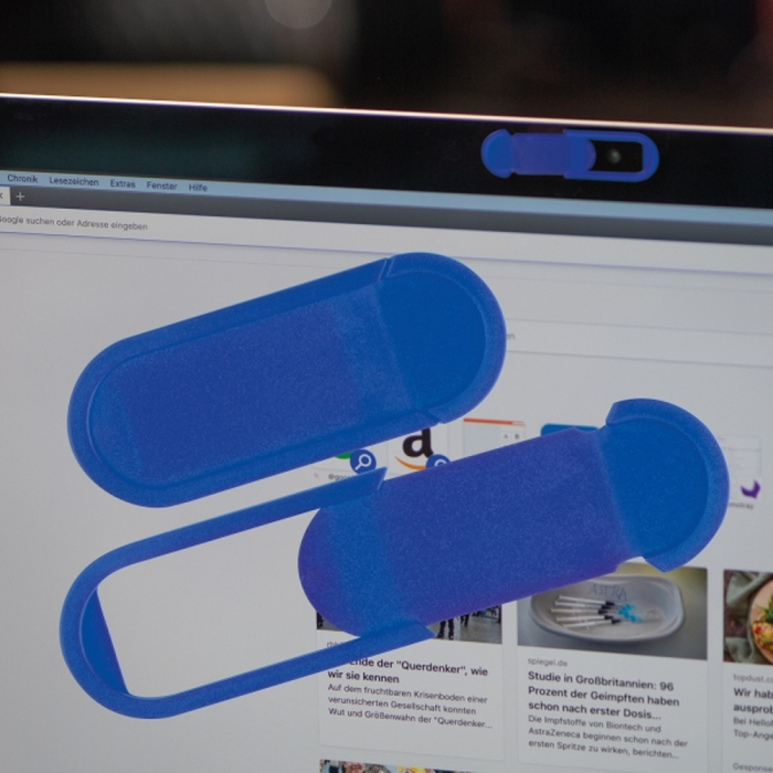 Zaślepka na kamerę w laptopie, niebieski