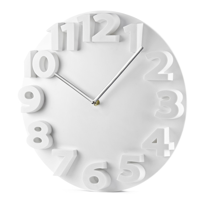 Zegar ścienny MAURO biały