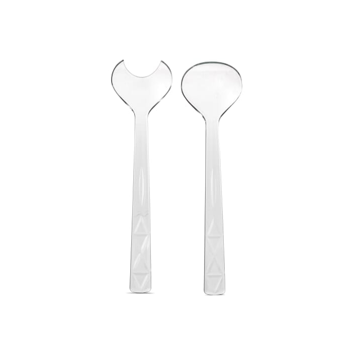 Zestaw 2 serwerów piknikowych do sałatek Sagaform Akryl, transparentny