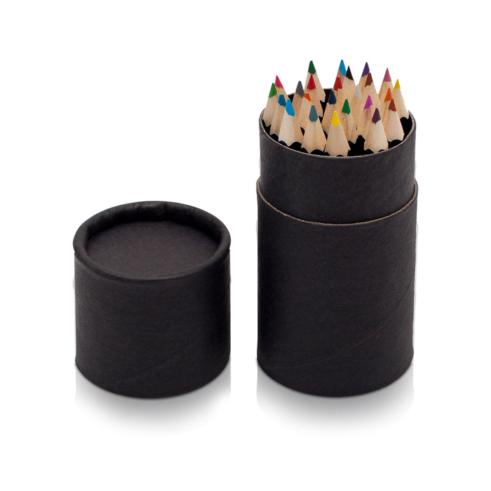 Zestaw 24 kredek w tubie, czarny