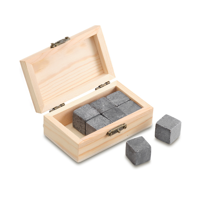 Zestaw 8 kamieni do chłodzenia napojów Cahir, beżowy