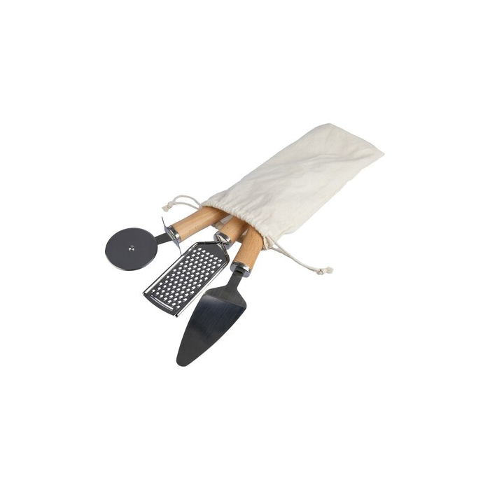 Zestaw akcesoriów kuchennych brązowy