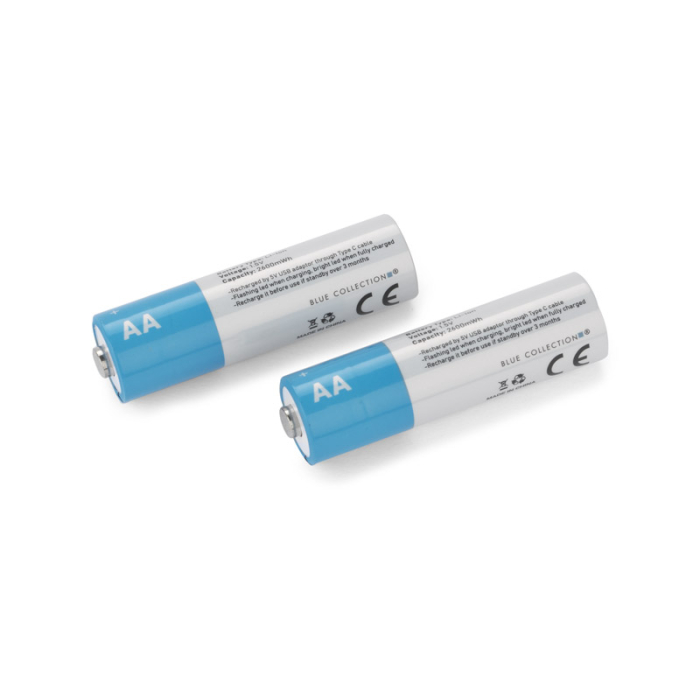 Zestaw akumulatorków AA 1600 mAh przezroczysty