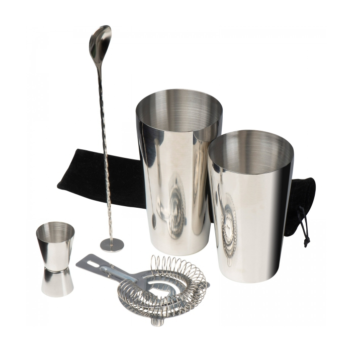 Zestaw barmański 750 ml i 30 ml, szary