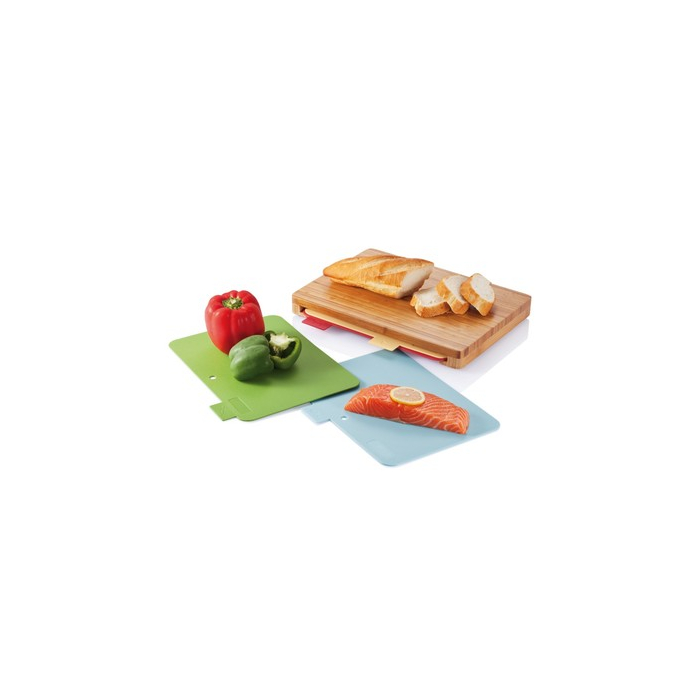 Zestaw desek do krojenia, 4 el. brązowy